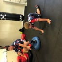 Boys training in the Gym